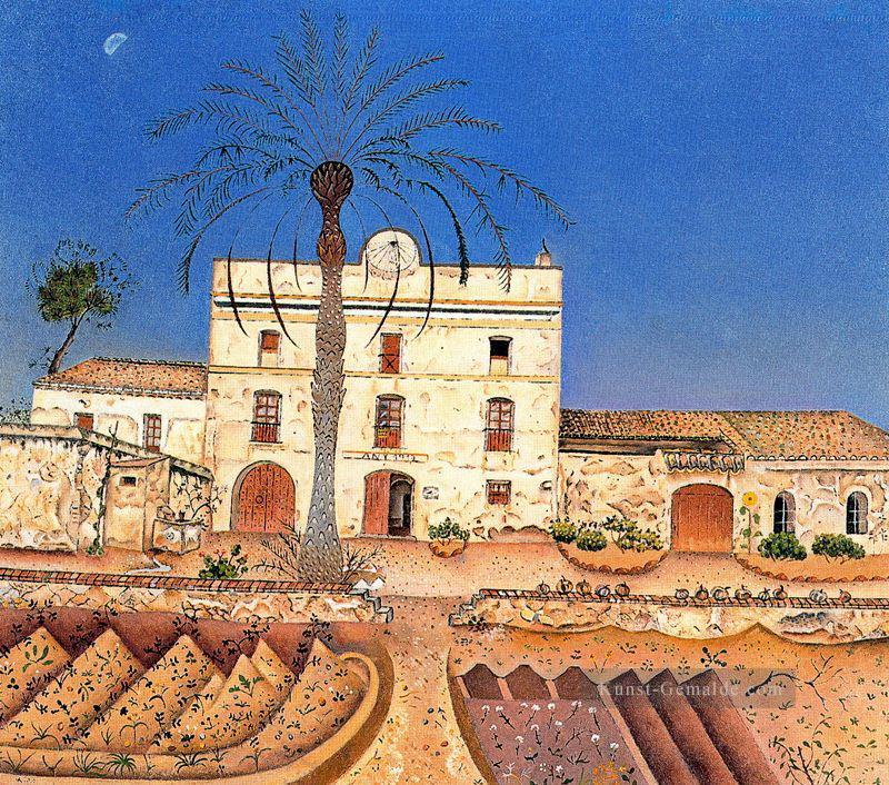 Haus mit Palme Joan Miró Ölgemälde
